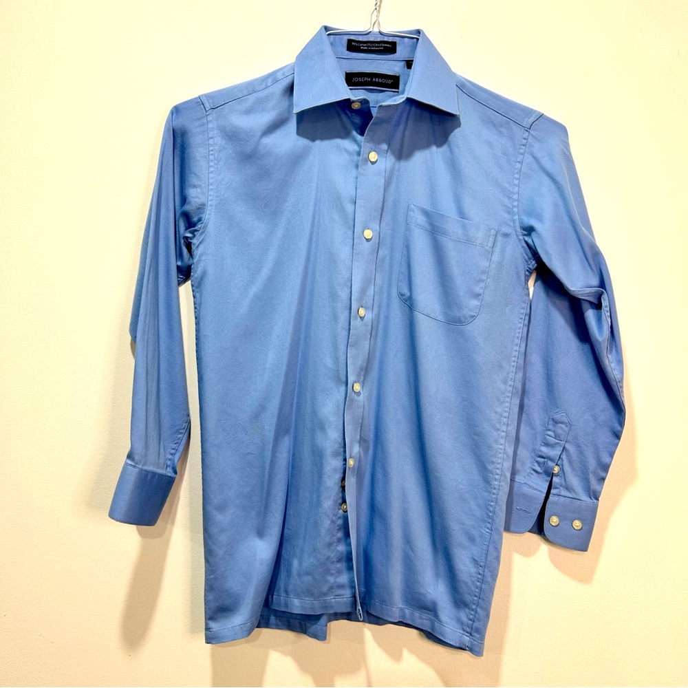 JOSEPH ABBOUD Blue Long-sleeve Dress Shirt in Boys Size 12